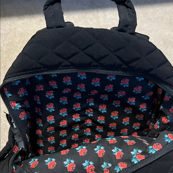 Vera Bradley Black Quilted Backpack - Picture 13 of 14